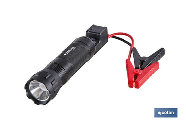 Cofan – Arrancador Portátil de Baterías 600 A | Linterna LED 330 Lúmenes | Power Bank USB | Gasolina hasta 5000 cc y Diésel hasta 3000 cc
